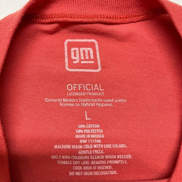 GM American Classic Camero Red Crop T Shirt Women’s Size L - Picture 4 of 6